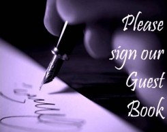 Please sign our guestbook